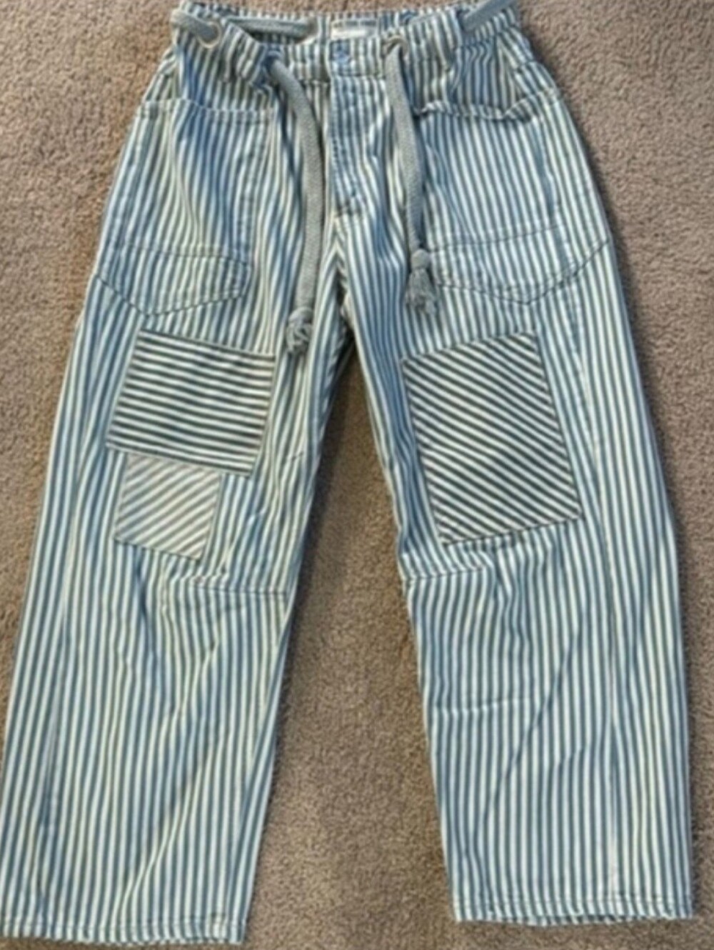 Free People Moxie Railroad Low Slung Jeans. Size 30